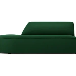 Direktkauf CXL by Christian Lacroix - 2-Sitzer modulares Sofa links "Charles" Sitzer aus Samt grün - 181x93x69cm