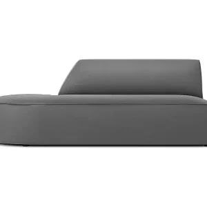 Preiswert CXL by Christian Lacroix - 2-Sitzer modulares Sofa links "Charles" Sitzer aus Samt dunkelgrau - 181x93x69cm