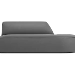 CXL by Christian Lacroix - 2-Sitzer modulares Sofa rechts "Charles" Sitzer aus Samt dunkelgrau - 181x93x69cm Solange Der Vorrat Reicht