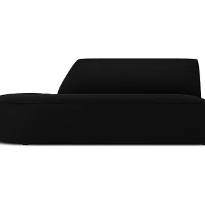 Must-Have CXL by Christian Lacroix - 2-Sitzer modulares Sofa links "Charles" Sitzer aus Samt schwarz - 181x93x69cm