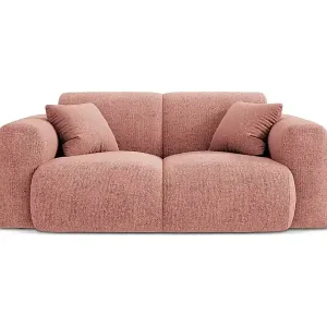 Garantierte Lieferung Cosmopolitan Design - 2-Sitzer Sofa "Nolio" aus Chenille-Stoff rosa - 170x95x72cm