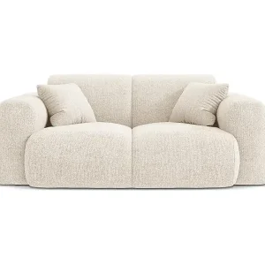 Solange Der Vorrat Reicht Cosmopolitan Design - 2-Sitzer Sofa "Nolio" aus Chenille-Stoff leichtes beige - 170x95x72cm
