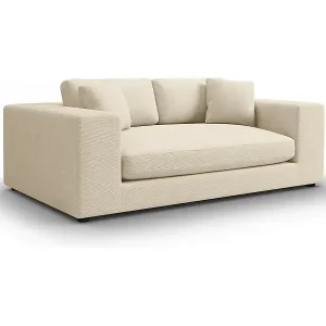 Ausverkauf CXL by Christian Lacroix - 3-Sitzer Sofa "Tendance" Sitzer aus Cord leichtes beige - 220x122x72cm