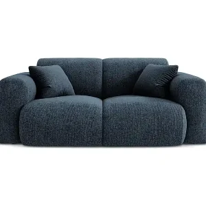 Geprüft Cosmopolitan Design - 2-Sitzer Sofa "Nolio" aus Chenille-Stoff königsblau - 170x95x72cm