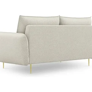 Jetzt Kaufen Cosmopolitan Design - 2-Sitzer Sofa "Vienna" aus strukturiertem Stoff leichtes beige - 160x92x95cm