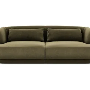 Beliebt Cosmopolitan Design - 2-Sitzer Sofa "Tulum" aus Samt grün - 180x90x70cm