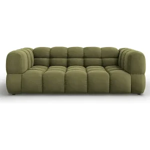 Nur Für Kurze Zeit Cosmopolitan Design - 3-Sitzer Sofa "Sky" aus Samt hellgrün - 214x102x75cm