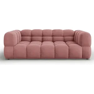Jetzt Bestellen Cosmopolitan Design - 3-Sitzer Sofa "Sky" aus Samt lachs - 214x102x75cm