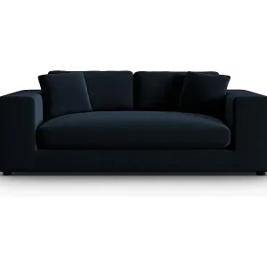 CXL by Christian Lacroix - 3-Sitzer Sofa "Tendance" Sitzer aus Samt dunkelblau - 220x122x72cm Schneller Versand