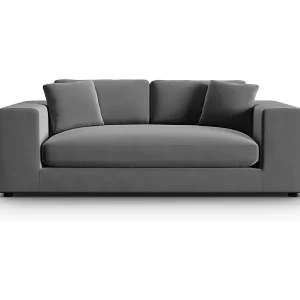 Sale CXL by Christian Lacroix - 3-Sitzer Sofa "Tendance" Sitzer aus Samt grau - 220x122x72cm