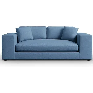 Abverkauf CXL by Christian Lacroix - 3-Sitzer Sofa "Tendance" Sitzer aus strukturiertem Stoff dunkelblau - 220x122x72cm