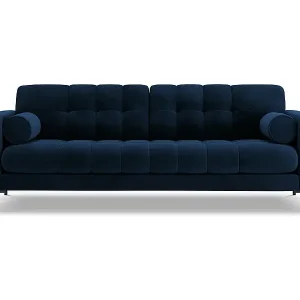 Beliebt Cosmopolitan Design - 4-Sitzer Sofa "Bali" aus Samt königsblau - 217x92x75cm