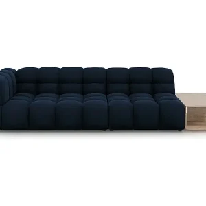 Top-Preis Cosmopolitan Design - 4-Sitzer modulares Sofa rechts "Sky" aus Samt königsblau - 297x102x75cm