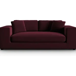 CXL by Christian Lacroix - 3-Sitzer Sofa "Tendance" Sitzer aus Samt dunkelrot - 220x122x72cm Zertifiziert