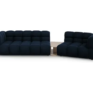 Cosmopolitan Design - 3-Sitzer modulares Sofa rechts "Sky" aus Samt königsblau - 353x148x75cm Angebot