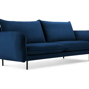 Nur Für Kurze Zeit Cosmopolitan Design - 2-Sitzer Sofa "Vienna" aus Samt königsblau - 160x92x95cm