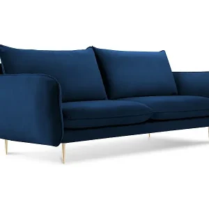 Sale Cosmopolitan Design - 2-Sitzer Sofa "Vienna" aus Samt königsblau - 160x92x95cm