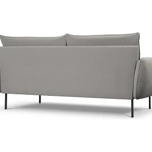 Cosmopolitan Design - 4-Sitzer Sofa "Vienna" aus Boucle grau - 230x92x95cm Jetzt Bestellen