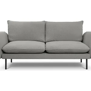 Sonderaktion Cosmopolitan Design - 2-Sitzer Sofa "Vienna" aus Boucle grau - 160x92x95cm
