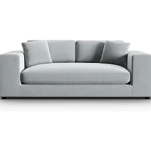 Top-Angebot CXL by Christian Lacroix - 3-Sitzer Sofa "Tendance" Sitzer aus Samt hellgrau - 220x122x72cm