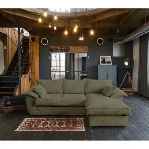 Schlafsofa - Grün Cord - DAMETO Jetzt Bestellen