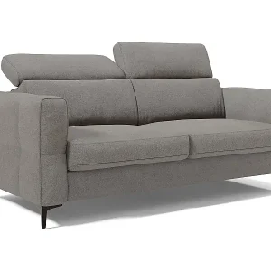Gardenia Schlafsofa mit 18 cm hoher Matratze wasserfestem Stoff T02 178 cm (mat. 120x197) Grau Kostenloser Rückversand
