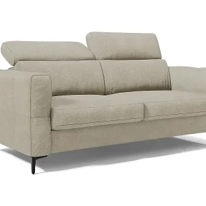 Gardenia Schlafsofa mit 18 cm hoher Matratze wasserfestem Stoff T02 178 cm (mat. 120x197) Creme Neu Im Sortiment