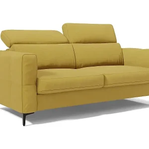 Angebot Gardenia Schlafsofa mit 18 cm hoher Matratze wasserfestem Stoff T02 218 cm (mat. 160x197) Gelb