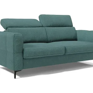 Gardenia Schlafsofa mit 18 cm hoher Matratze wasserfestem Stoff T02 218 cm (mat. 160x197) Petrol Expressversand