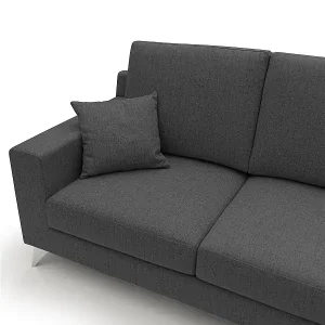 Echt Michael Sofa aus schmutzabweisendem, wasserfestem Stoff T03 206 cm Anthrazit