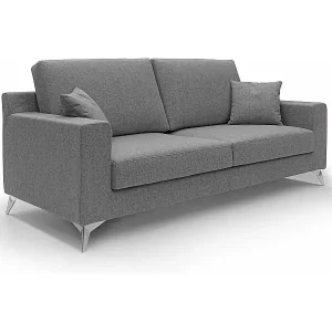 Michael Sofa aus schmutzabweisendem, wasserfestem Stoff T03 186 cm Grau Online Kaufen