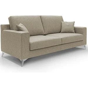 Kracherpreis Michael Sofa aus schmutzabweisendem, wasserfestem Stoff T03 186 cm Braun