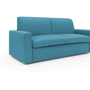 Kansas Schlafsofa mit 20 cm hohen Matratze aus wasserfestem Baumwollmischgewebe T13 212 cm (mat. 160x197) hellblau Direkt Vom Hersteller