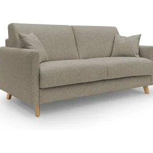 Online Kaufen Edgar Schlafsofa aus wasserfestem felis Stoff T03 200 cm (mat. 160x197) braun
