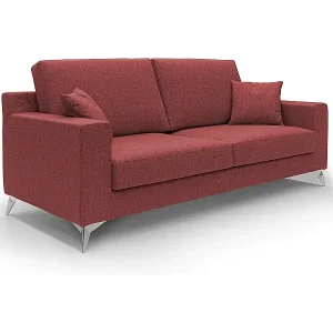 Michael Sofa aus schmutzabweisendem, wasserfestem Stoff T03 166 cm Rot Beliebt