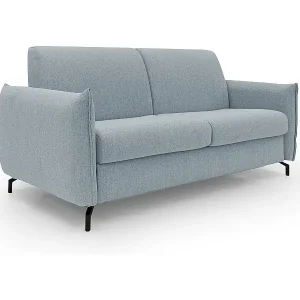 Scarlet Schlafsofa aus wasserfestem Baumwollmischgewebe T19 215 cm (mat.160x197) baby blau Saisonangebot