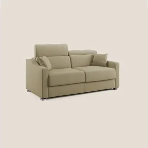 Neu Amber Schlafsofa aus schmutzabweisendem Stoff T05 191 cm (mat. 140x197)kamel