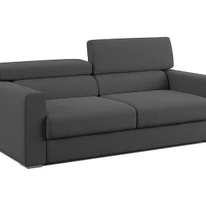 Must-Have Dylan Sofa mit Bettkastenauszug aus wasserfestem, Baumwollartigem Stoff T13 158 cm anthrazit
