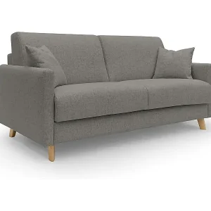 Edgar Schlafsofa aus wasserfestem felis Stoff T03 160 cm (mat. 120x197) taupe Neue Ware