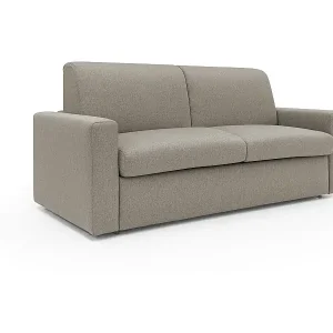 Kansas Schlafsofa mit 20 cm hohen Matratze aus wasserfestem Baumwollmischgewebe T13 172 cm (mat. 120x197) taupe Geprüft