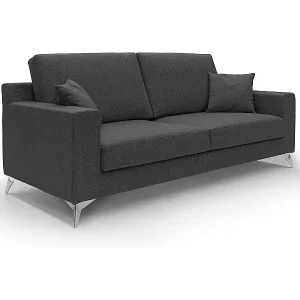 Michael Sofa aus schmutzabweisendem, wasserfestem Stoff T03 166 cm Anthrazit Gratis Versand