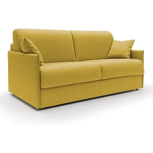 Letzte Chance Evans Schlafsofa aus wasserfestem Stoff T13 189 cm (mat. 160x197)gelb