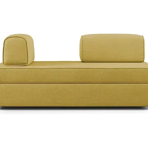 Kostenloser Rückversand Liberty Sofa ohne ausziehbarer Ottomane mit beweglichen Rückenlehnen aus weichem wasserfestem Stoff T02 200 cm gelb
