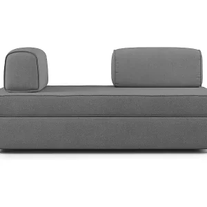 Liberty Sofa mit ausziehbarer Ottomane und beweglichen Rückenlehnen aus weichem wasserfestem Stoff T02 180 cm grau Must-Have