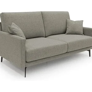 Nur Heute Saturno modernes Sofa aus weichem wasserfestem Stoff T03 160 cm taupe