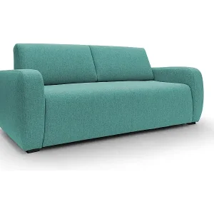 Finale Aktion Duna Schlafsofa mit 20 cm Matratze aus wasserfestem Stoff T03 195 cm (mat. 140x197) grün