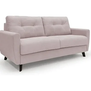 Callisto Schlafsofa aus weichem, wasserfestem Stoff T02 168 cm (mat. 120x197) rosa Bestseller