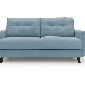 Callisto Schlafsofa aus weichem, wasserfestem Stoff T02 188 cm (mat. 140x197) baby blau Schnäppchen