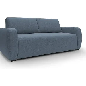 Schnäppchen Duna Schlafsofa mit 20 cm Matratze aus wasserfestem Stoff T03 195 cm (mat. 140x197) blau
