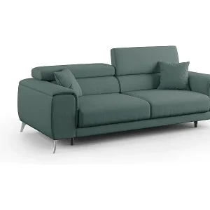 Jetzt Kaufen Fusion Sofa mit Schiebesitzen aus abwaschbarem Stoff T05 215 cm grün